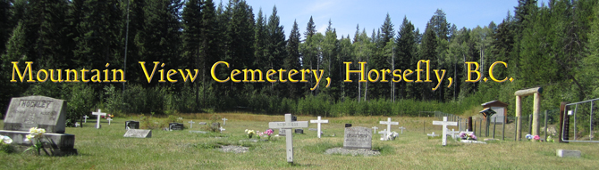Mountainview Cemetery, Horsefly, BC